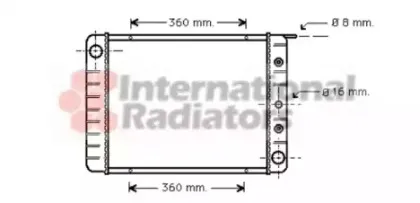 Радиатор, охлаждение двигателя VAN WEZEL купить
