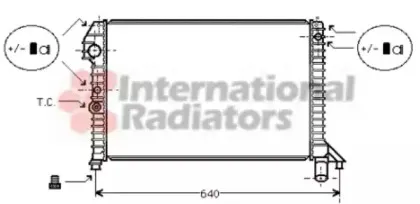 Радиатор, охлаждение двигателя VAN WEZEL купить
