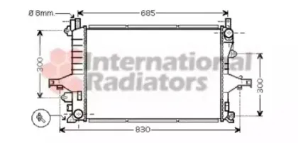 Радиатор, охлаждение двигателя VAN WEZEL купить