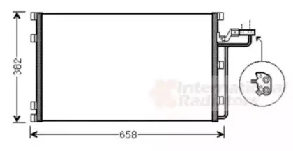 Конденсатор, кондиционер VAN WEZEL купить