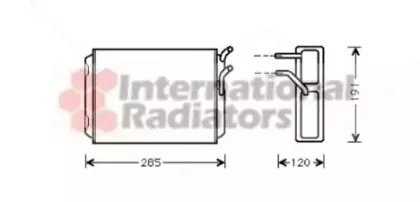 Теплообменник, отопление салона VAN WEZEL купить