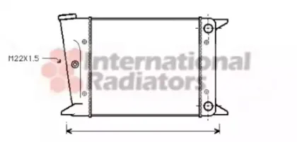 Радиатор, охлаждение двигателя VAN WEZEL купить