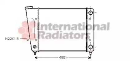 Радиатор, охлаждение двигателя VAN WEZEL купить
