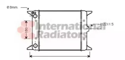 Радиатор, охлаждение двигателя VAN WEZEL купить