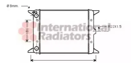 Радиатор, охлаждение двигателя VAN WEZEL купить