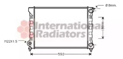 Радиатор, охлаждение двигателя VAN WEZEL купить