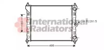 Радиатор, охлаждение двигателя VAN WEZEL купить