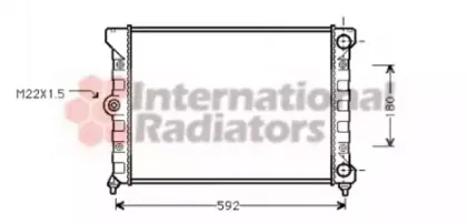 Радиатор, охлаждение двигателя VAN WEZEL купить