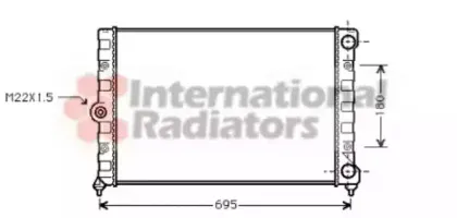 Радиатор, охлаждение двигателя VAN WEZEL купить