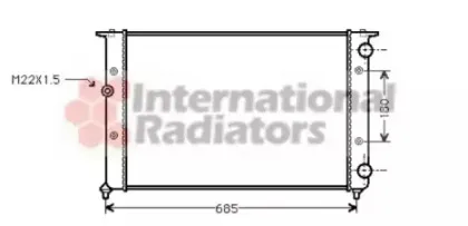 Радиатор, охлаждение двигателя VAN WEZEL купить
