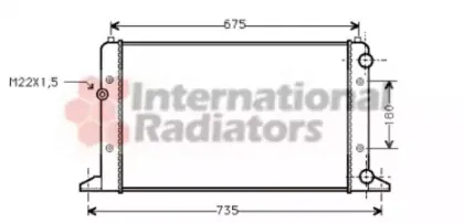 Радиатор, охлаждение двигателя VAN WEZEL купить