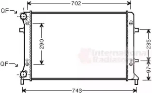 Радиатор, охлаждение двигателя VAN WEZEL купить