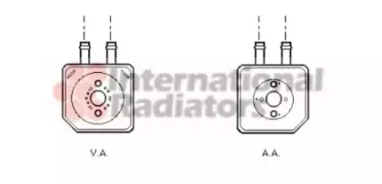 масляный радиатор, двигательное масло VAN WEZEL купить