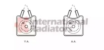 масляный радиатор, двигательное масло VAN WEZEL купить