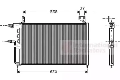 Конденсатор, кондиционер VAN WEZEL купить