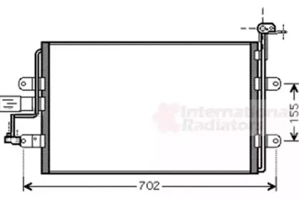 Конденсатор, кондиционер VAN WEZEL купить