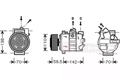 Компрессор, кондиционер VAN WEZEL купить