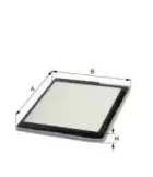 Фильтр, воздух во внутренном пространстве UNIFLUX FILTERS купить