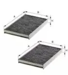 Фильтр, воздух во внутренном пространстве UNIFLUX FILTERS купить