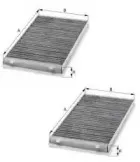 Фильтр, воздух во внутренном пространстве UNIFLUX FILTERS купить