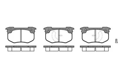 Комплект тормозных колодок, дисковый тормоз WOKING купить