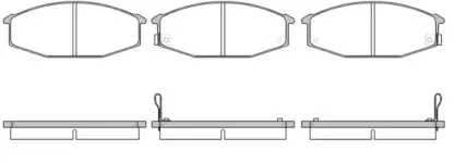 Комплект тормозных колодок, дисковый тормоз WOKING купить