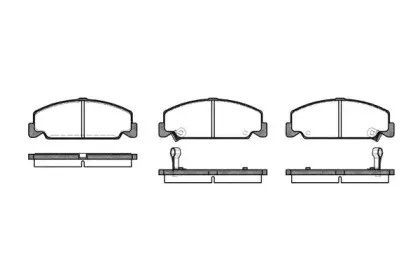 Комплект тормозных колодок, дисковый тормоз WOKING купить