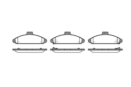 Комплект тормозных колодок, дисковый тормоз WOKING купить