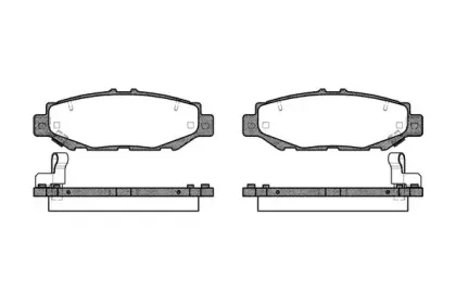 Комплект тормозных колодок, дисковый тормоз WOKING купить