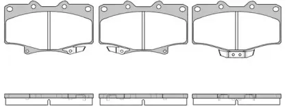Комплект тормозных колодок, дисковый тормоз WOKING купить