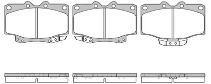 Комплект тормозных колодок, дисковый тормоз WOKING купить