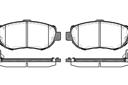 Комплект тормозных колодок, дисковый тормоз WOKING купить