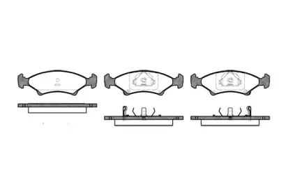 Комплект тормозных колодок, дисковый тормоз WOKING купить
