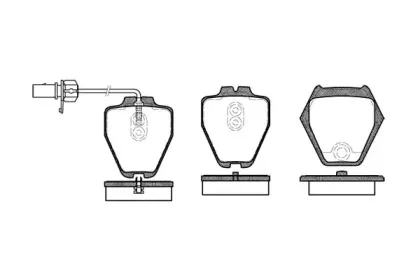 Комплект тормозных колодок, дисковый тормоз WOKING купить