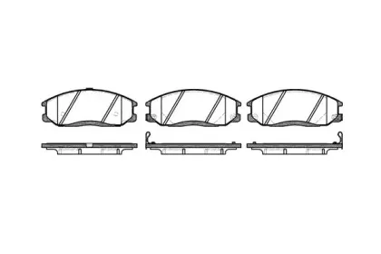Комплект тормозных колодок, дисковый тормоз WOKING купить