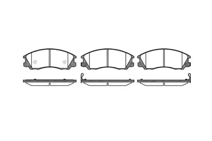 Комплект тормозных колодок, дисковый тормоз WOKING купить
