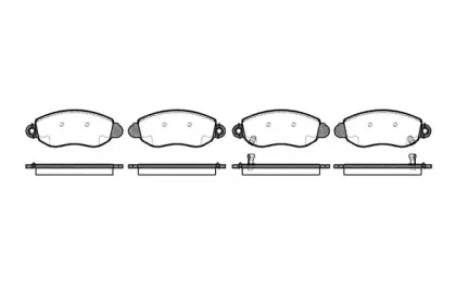 Комплект тормозных колодок, дисковый тормоз WOKING купить