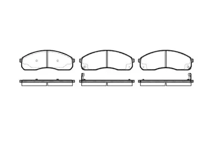 Комплект тормозных колодок, дисковый тормоз WOKING купить