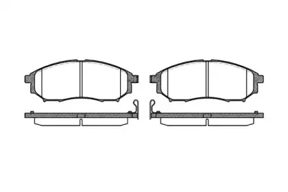 Комплект тормозных колодок, дисковый тормоз WOKING купить
