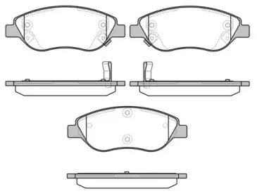 Комплект тормозных колодок, дисковый тормоз WOKING купить