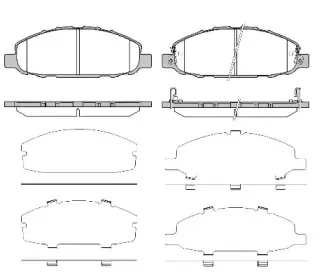 Комплект тормозных колодок, дисковый тормоз WOKING купить