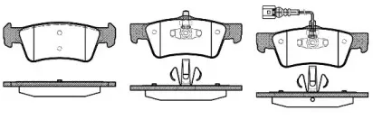 Комплект тормозных колодок, дисковый тормоз WOKING купить