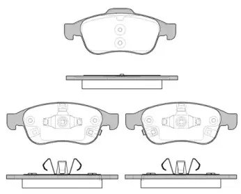 Комплект тормозных колодок, дисковый тормоз WOKING купить