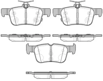 Комплект тормозных колодок, дисковый тормоз WOKING купить