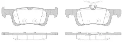 Комплект тормозных колодок, дисковый тормоз WOKING купить