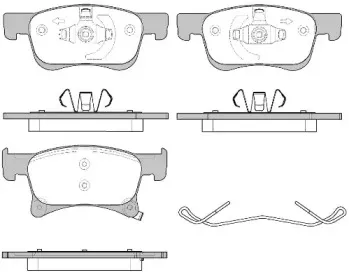 Комплект тормозных колодок, дисковый тормоз WOKING купить