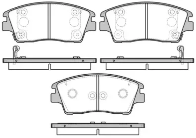 Комплект тормозных колодок, дисковый тормоз WOKING купить