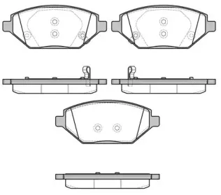 Комплект тормозных колодок, дисковый тормоз WOKING купить