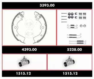 Комплект тормозов, барабанный тормозной механизм WOKING купить