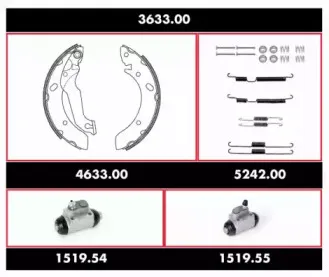 Комплект тормозов, барабанный тормозной механизм WOKING купить
